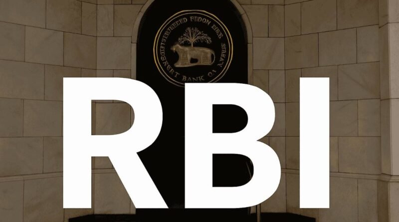 RBI building background with bold RBI text representing Monetary Policy and CRR cut updates 2025